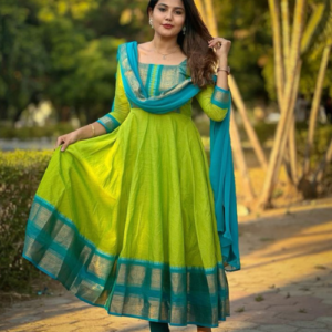 Pure Kanchi cotton Anarkali